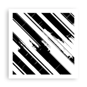 Poster - Compoziție intensă și dinamică - 60x60 cm