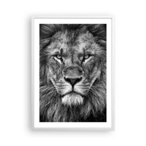 Poster în ramă albă - În ținuta de încoronare - 50x70 cm