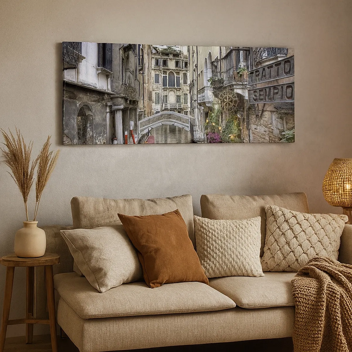 Tablou pe pânză - Timp de secole în reverie tăcută - 30x30 cm