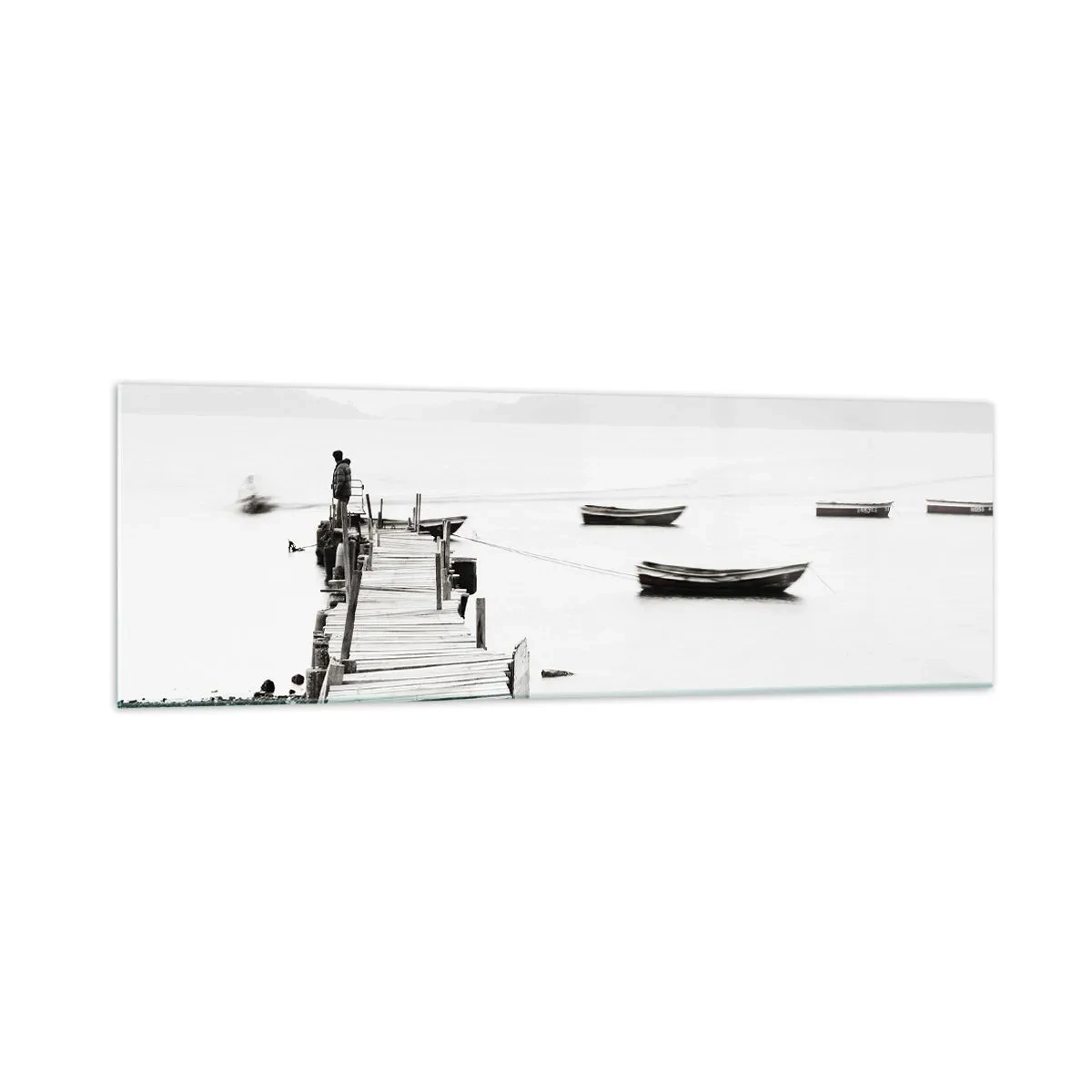 Tablou pe sticlă - Peste apă liniștită și limpede - 160x50 cm