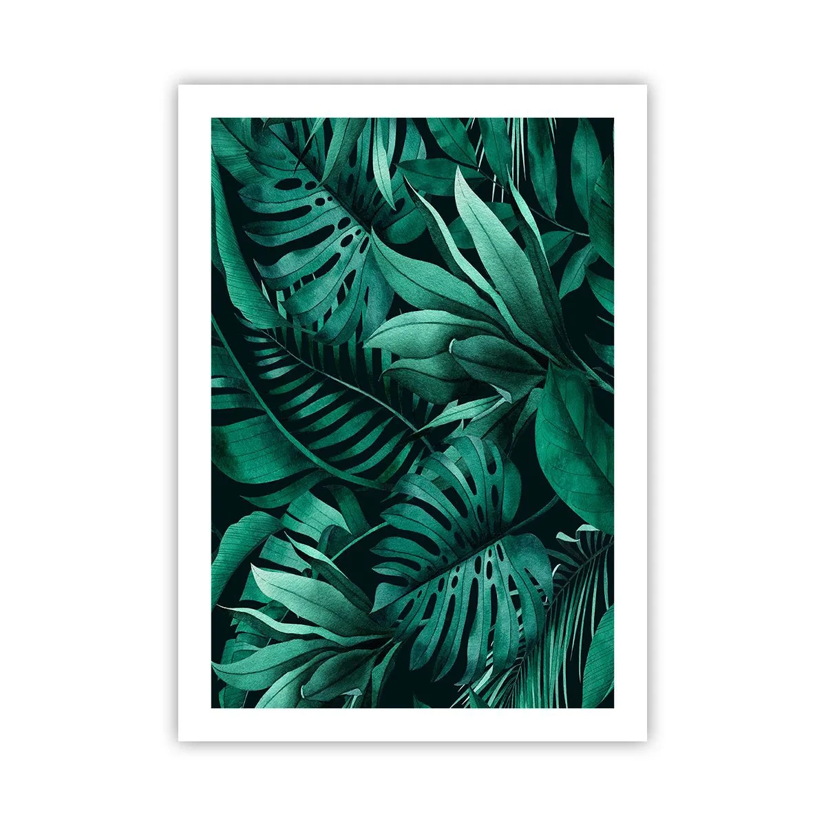 Poster - Profunzimea verdelui tropical - 50x70 cm