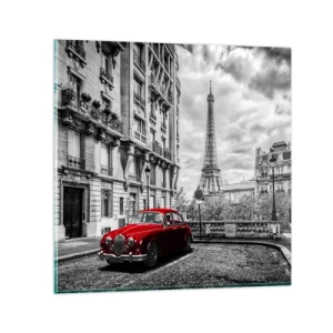 Tablou pe sticlă - Prădător în oraș - 30x30 cm