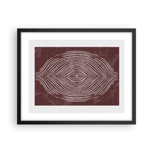 Poster în ramă neagră - Spațiul vorbește - 50x40 cm