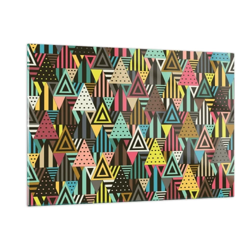 Tablou pe sticlă - În ritm de trei - 120x80 cm