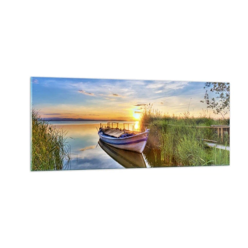 Tablou pe sticlă - Golfulețul viselor împlinite - 100x40 cm