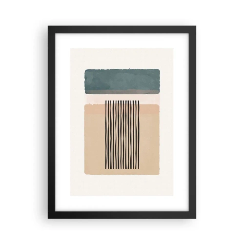 Poster în ramă neagră - Totul este în regulă - 30x40 cm