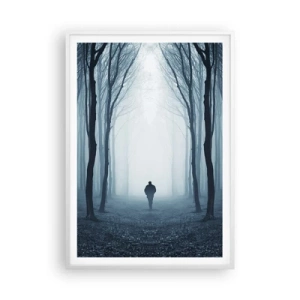 Poster în ramă albă - Și totul este simplu și clar - 70x100 cm