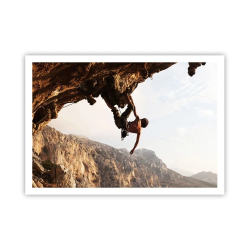 Poster - Lumea s-a micșorat într-un pumn pe un afloriment de bolovani - 100x70 cm