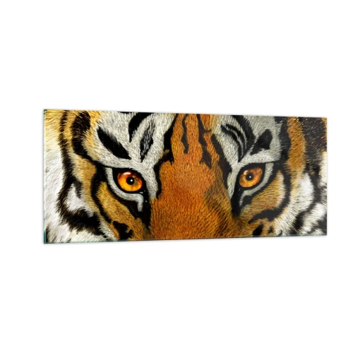 Tablou pe sticlă - Amenințător și frumos - 100x40 cm
