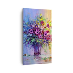 Tablou pe pânză - Darul unei pajiști de vară - 45x80 cm