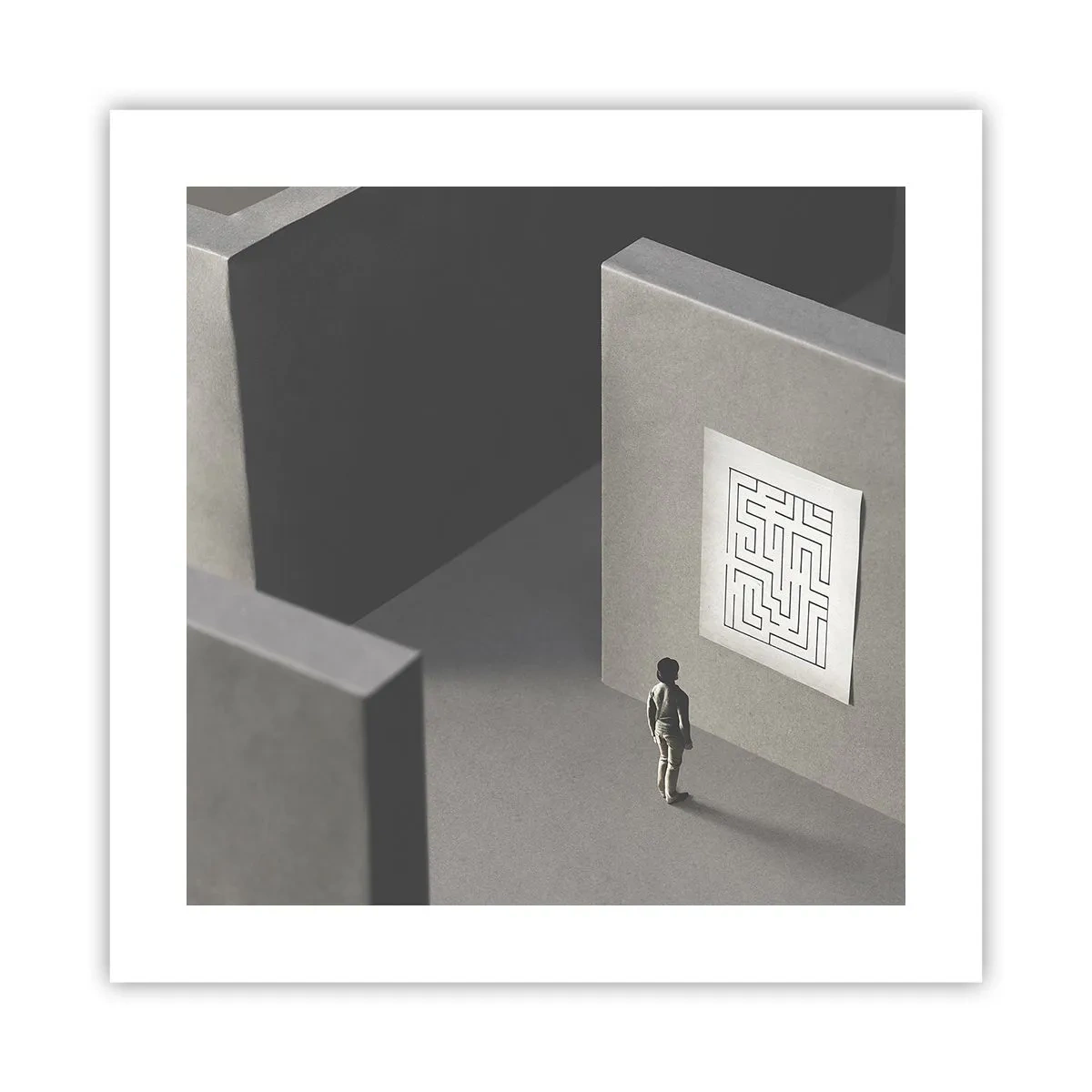 Poster - Dar unde sunt? - 40x40 cm