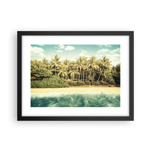 Poster în ramă neagră - Ce zici de aici? - 40x30 cm