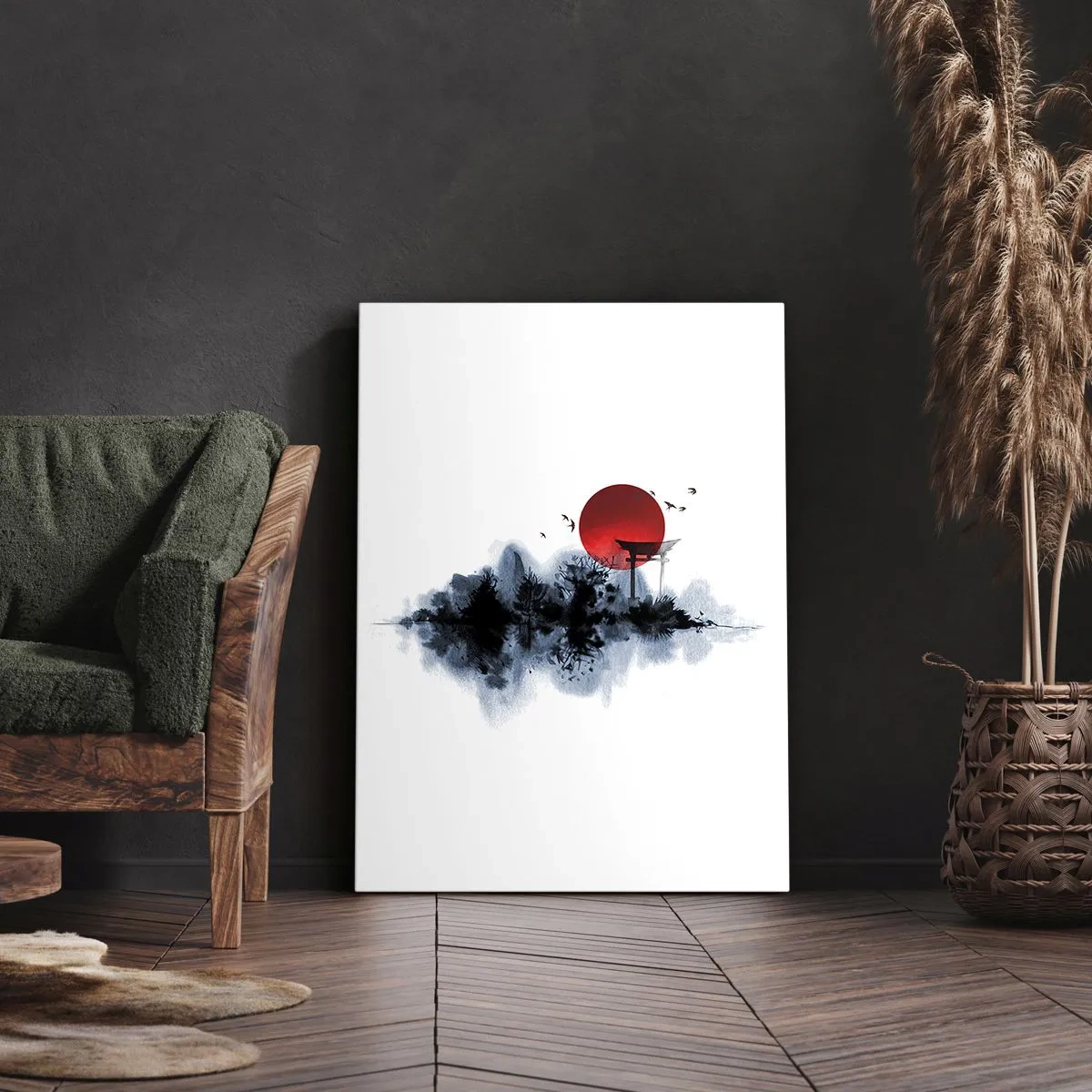Tablou pe pânză - O vedere japoneză - 70x100 cm