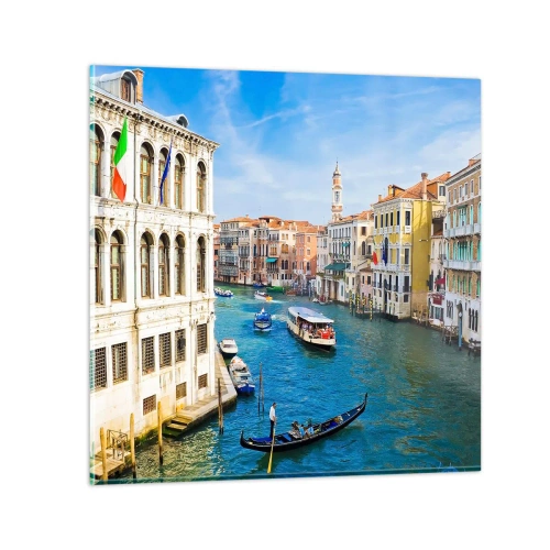 Tablou pe sticlă - Traficul unic în lume - 50x50 cm