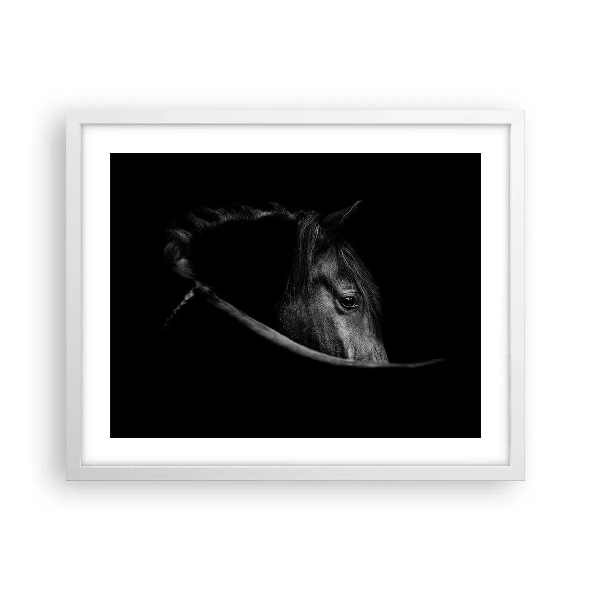 Poster în ramă albă - Prințul negru - 50x40 cm