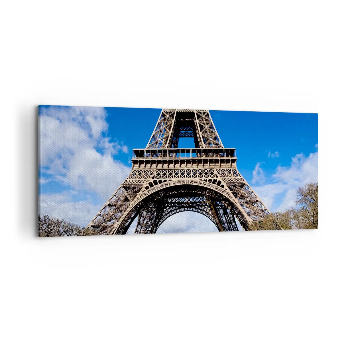 Tablou pe pânză - Întregul Paris la picioarele ei - 120x50 cm