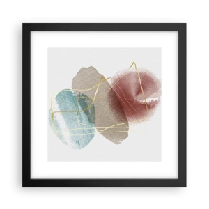 Poster în ramă neagră - Mărgele de spațiu - 30x30 cm