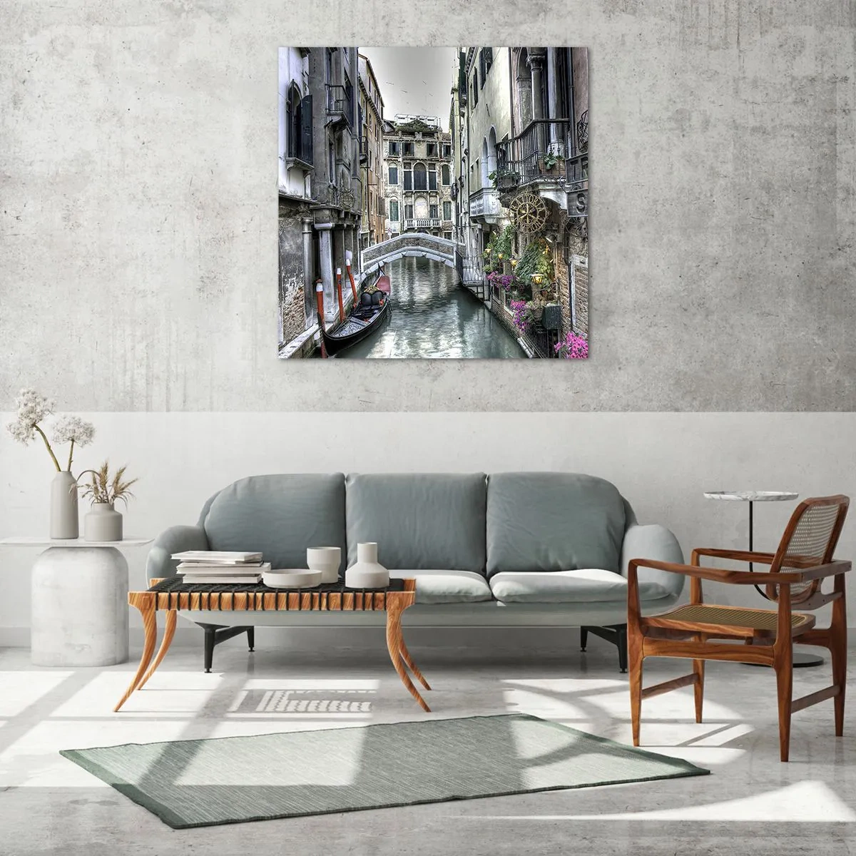 Tablou pe sticlă - Timp de secole în reverie tăcută - 50x50 cm