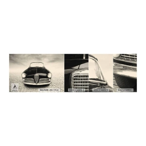 Mostră tapet autocolant Deluxe Sticker - Și cum să nu mă iubești? - Mașină, Epocă, alb-negru - 100x30 cm