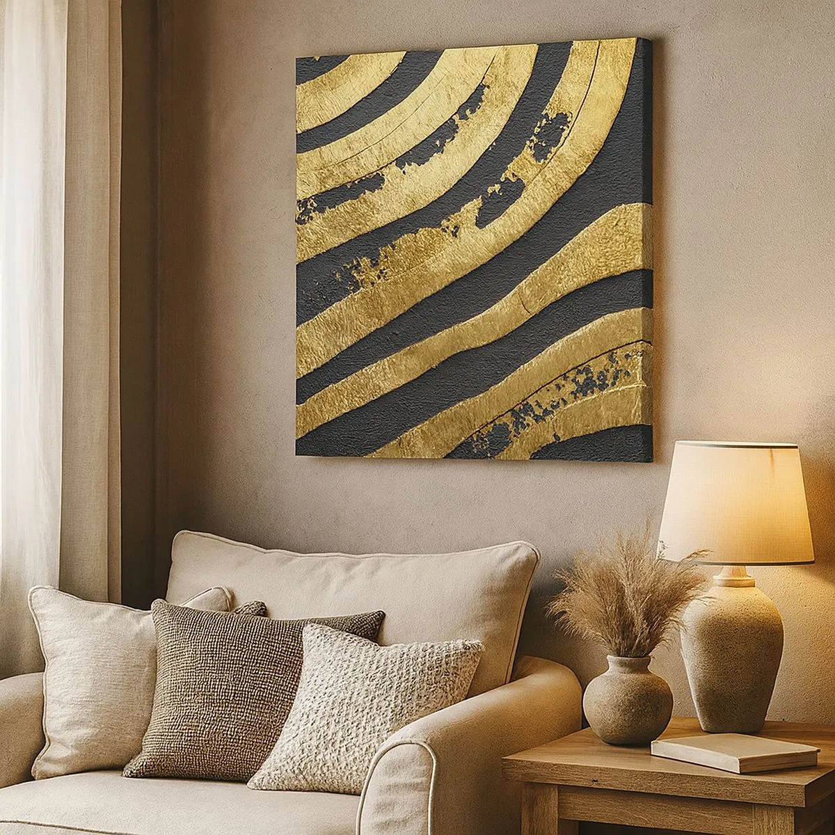 Tablou pe pânză - Totul curge - 30x30 cm