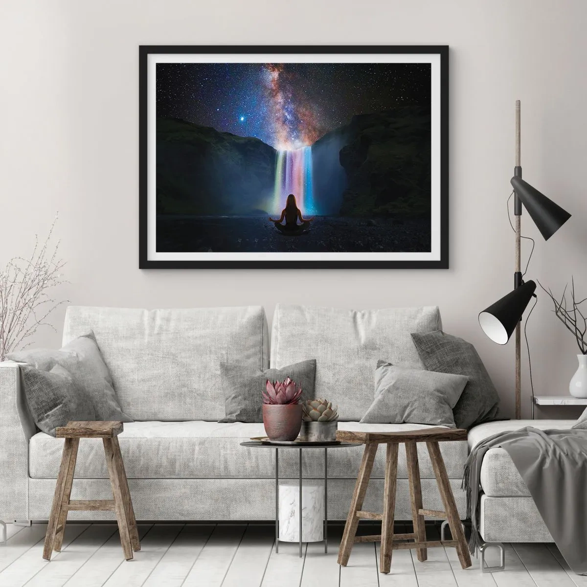 Poster în ramă neagră - Armonie absolută - 91x61 cm