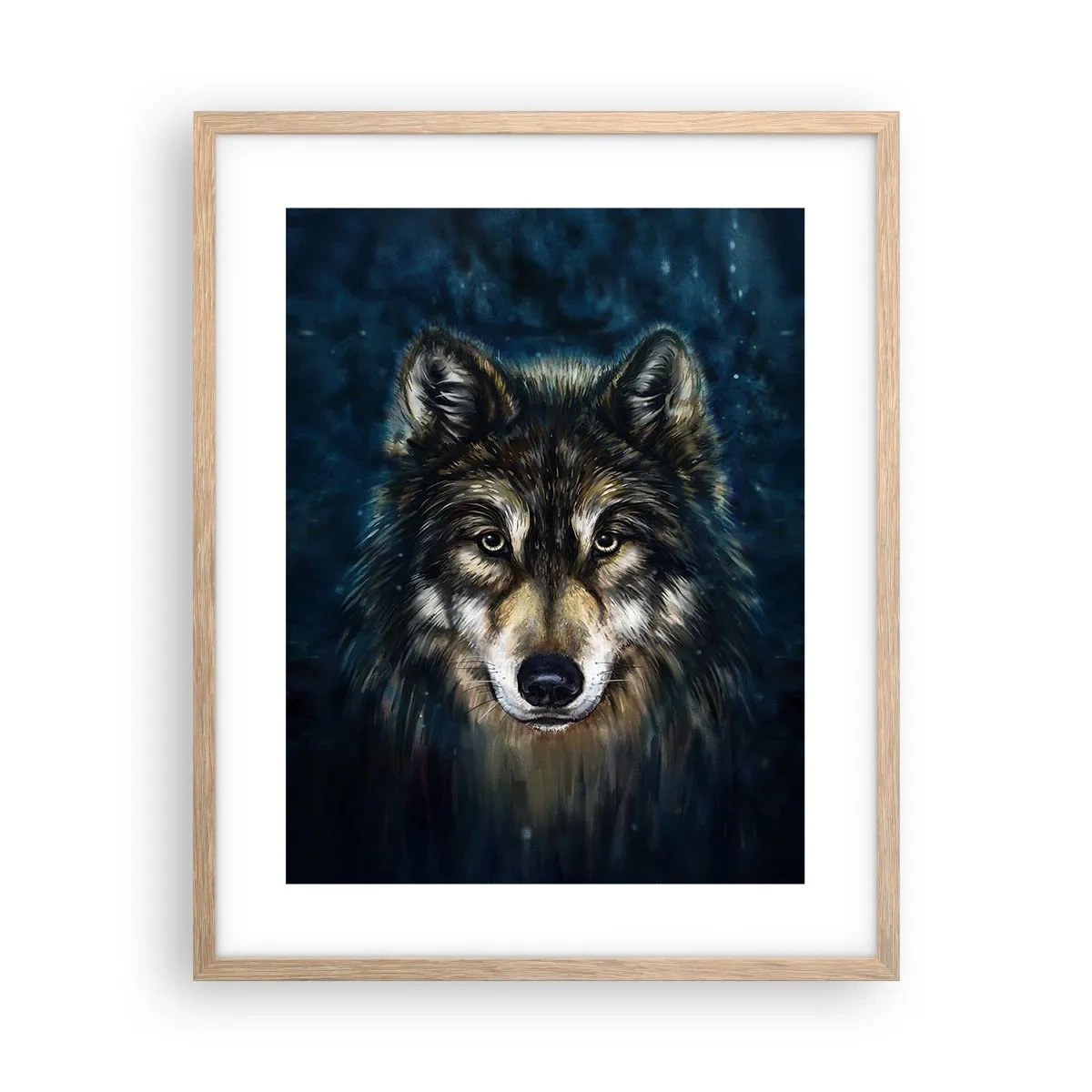 Poster în ramă de stejar deschis - Alfa? Și omega - 40x50 cm