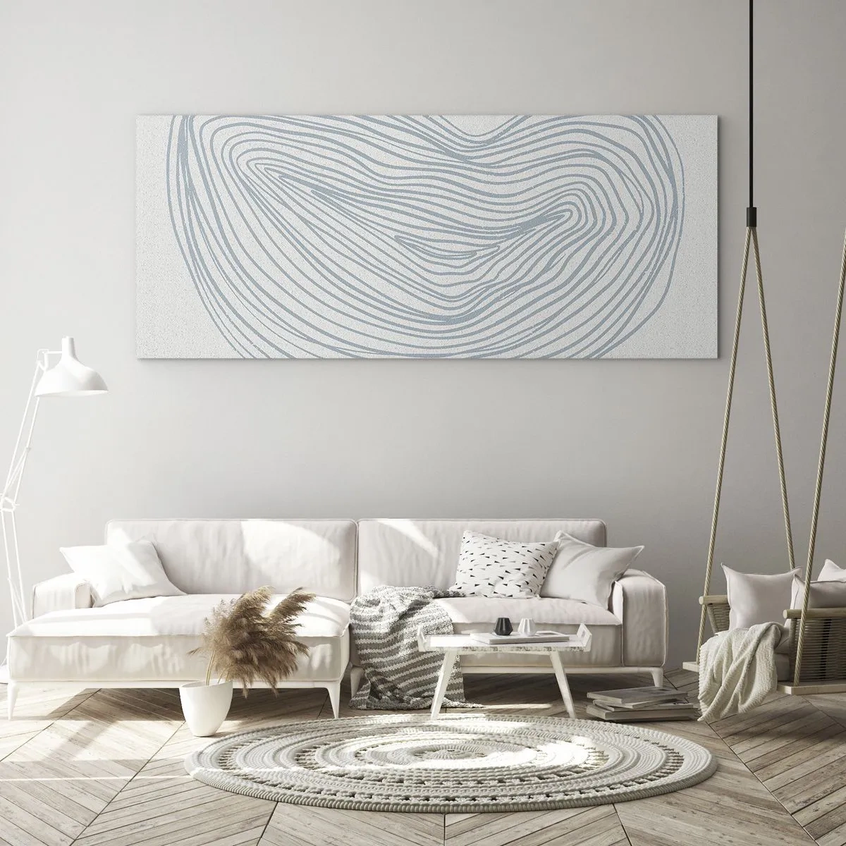 Tablou pe sticlă - Zâmbet de picături - 100x40 cm