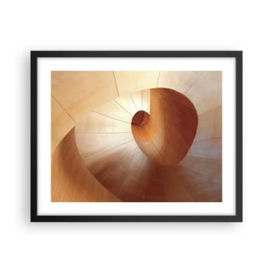 Poster în ramă neagră - Serpentină arhitecturală - 50x40 cm