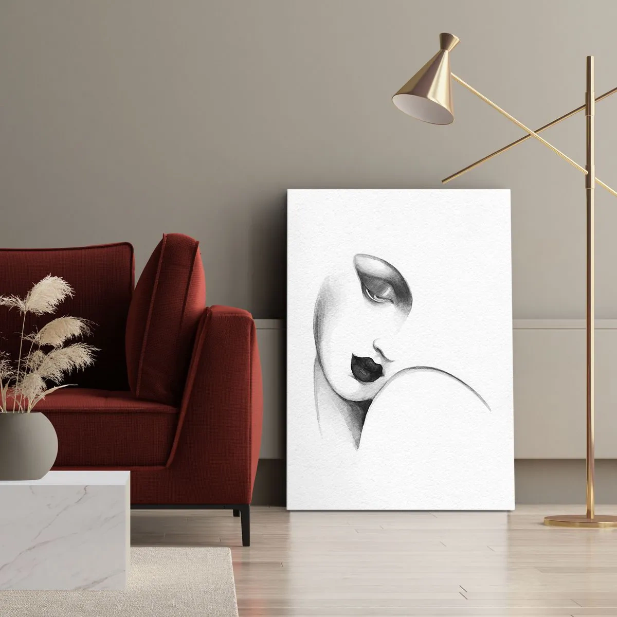 Tablou pe pânză - În stilul Lempickei - 55x100 cm