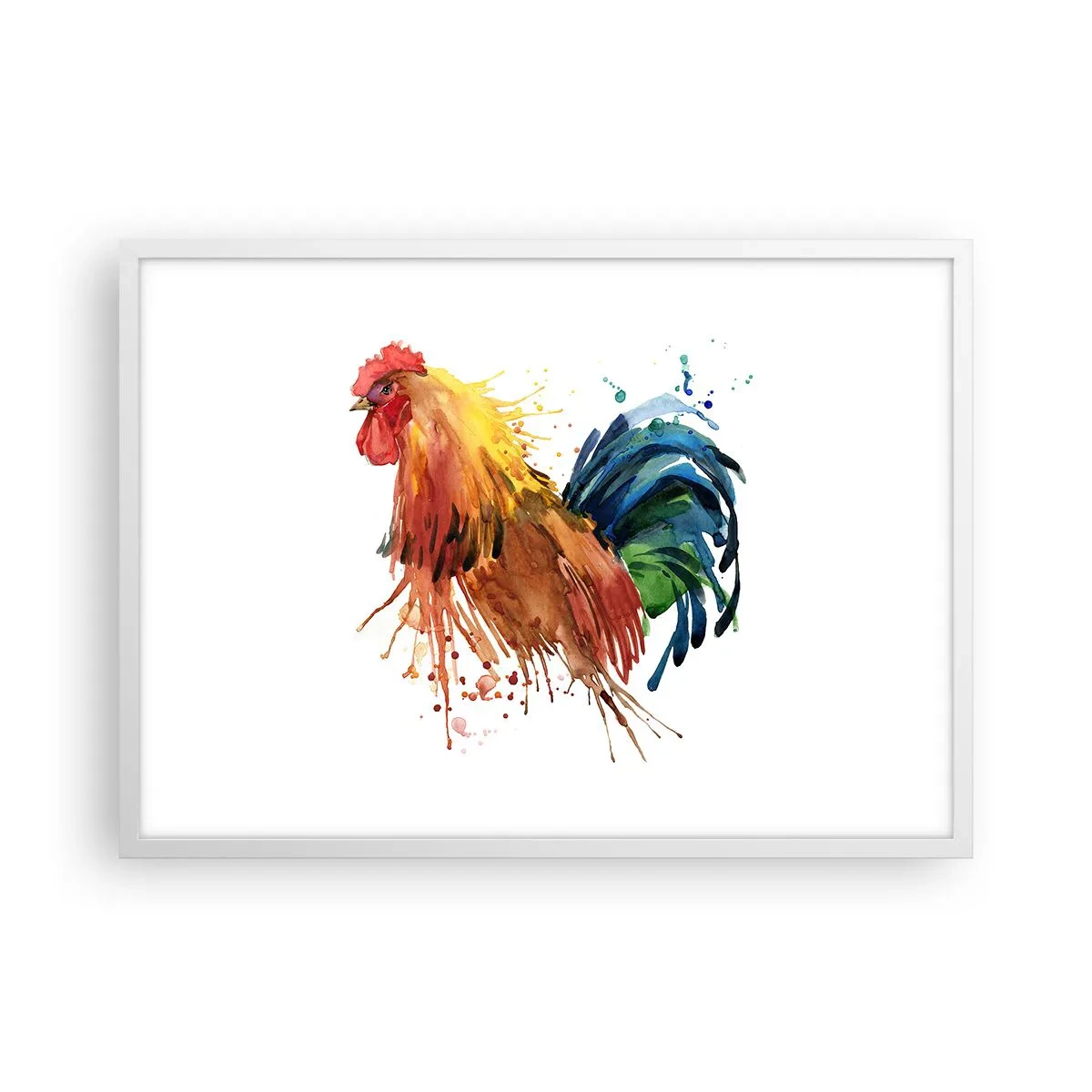 Poster în ramă albă - Haina regală, mândria regală - 70x50 cm