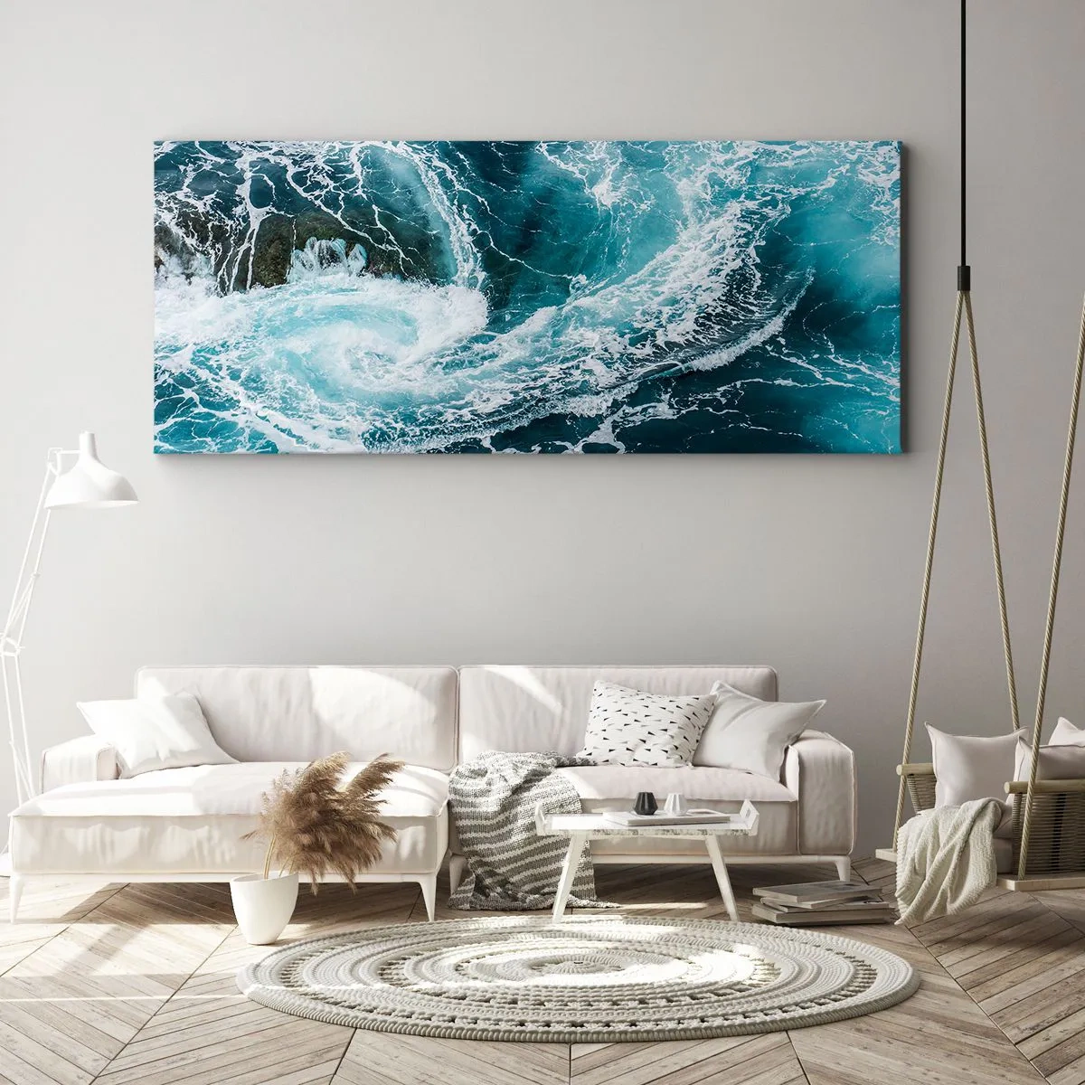 Tablou pe pânză - Poarta spre interiorul Pământului - 90x30 cm