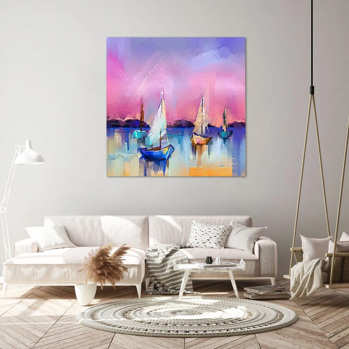 Tablou pe pânză - Direcția: ape largi - 50x50 cm