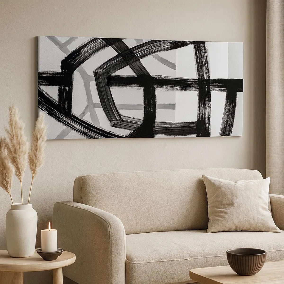 Tablou pe pânză - Construind adâncimea - 100x40 cm