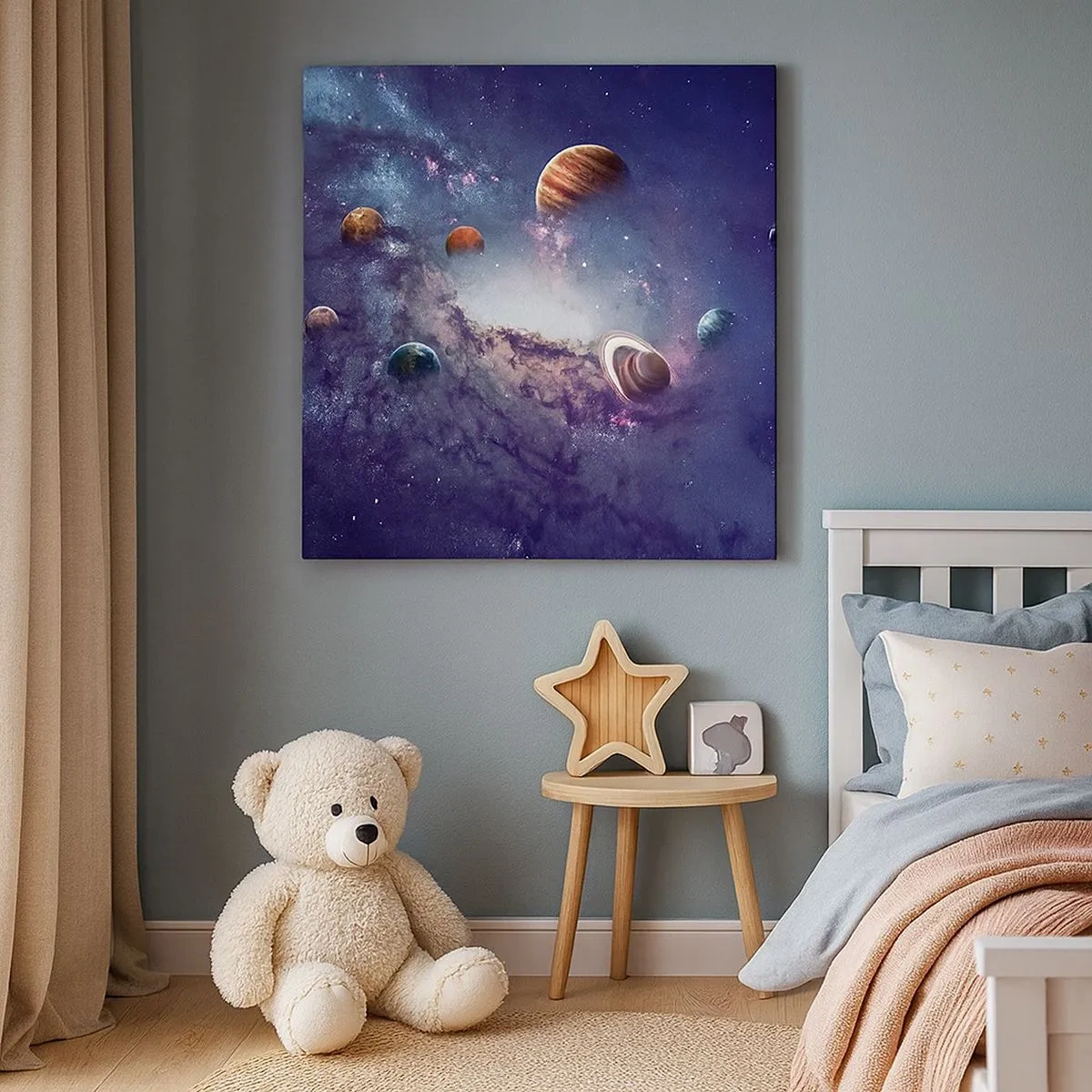 Tablou pe pânză - Sistemul de dans solar - 30x30 cm