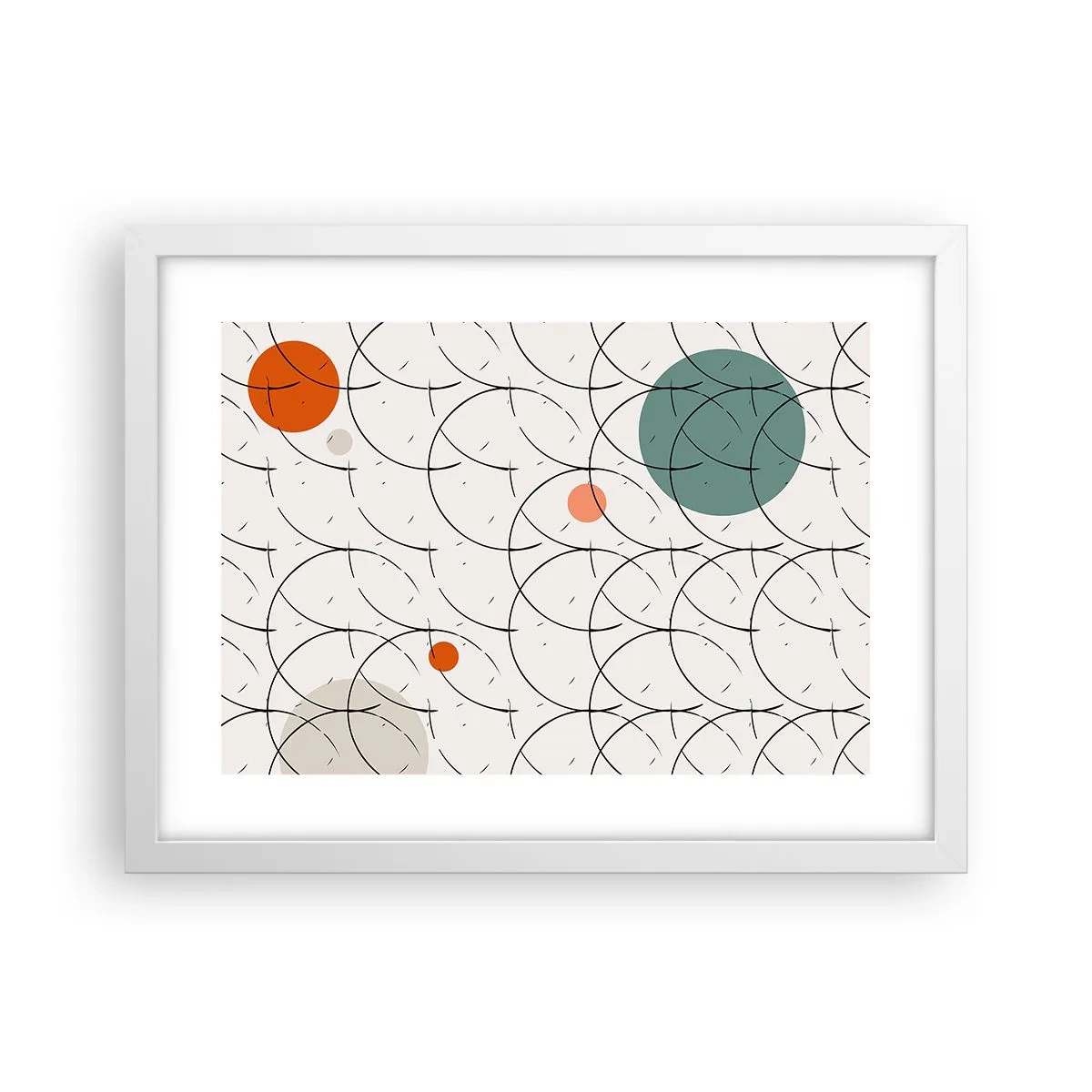 Poster în ramă albă - În spiritul pop-art - 40x30 cm