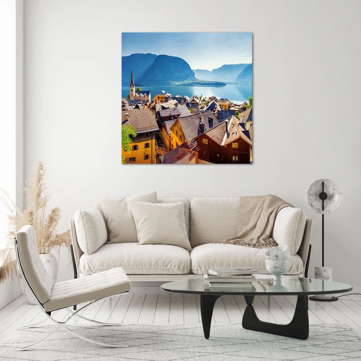 Tablou pe sticlă - Nici că se putea mai pitoresc - 40x40 cm