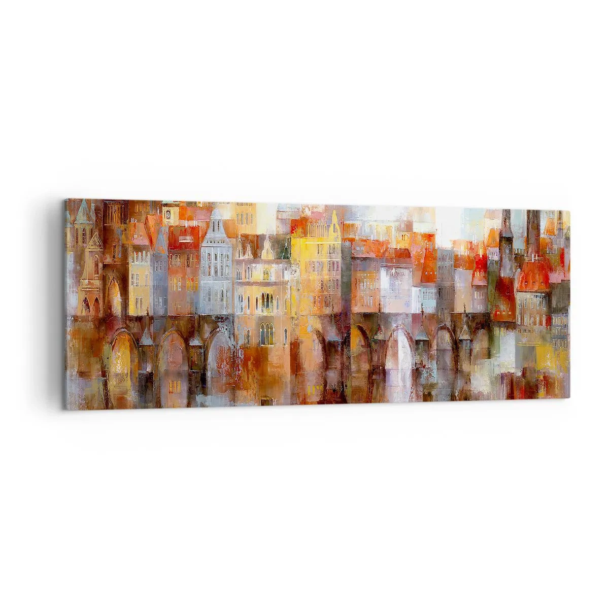 Tablou pe pânză - Frumos și sub pod - 140x50 cm