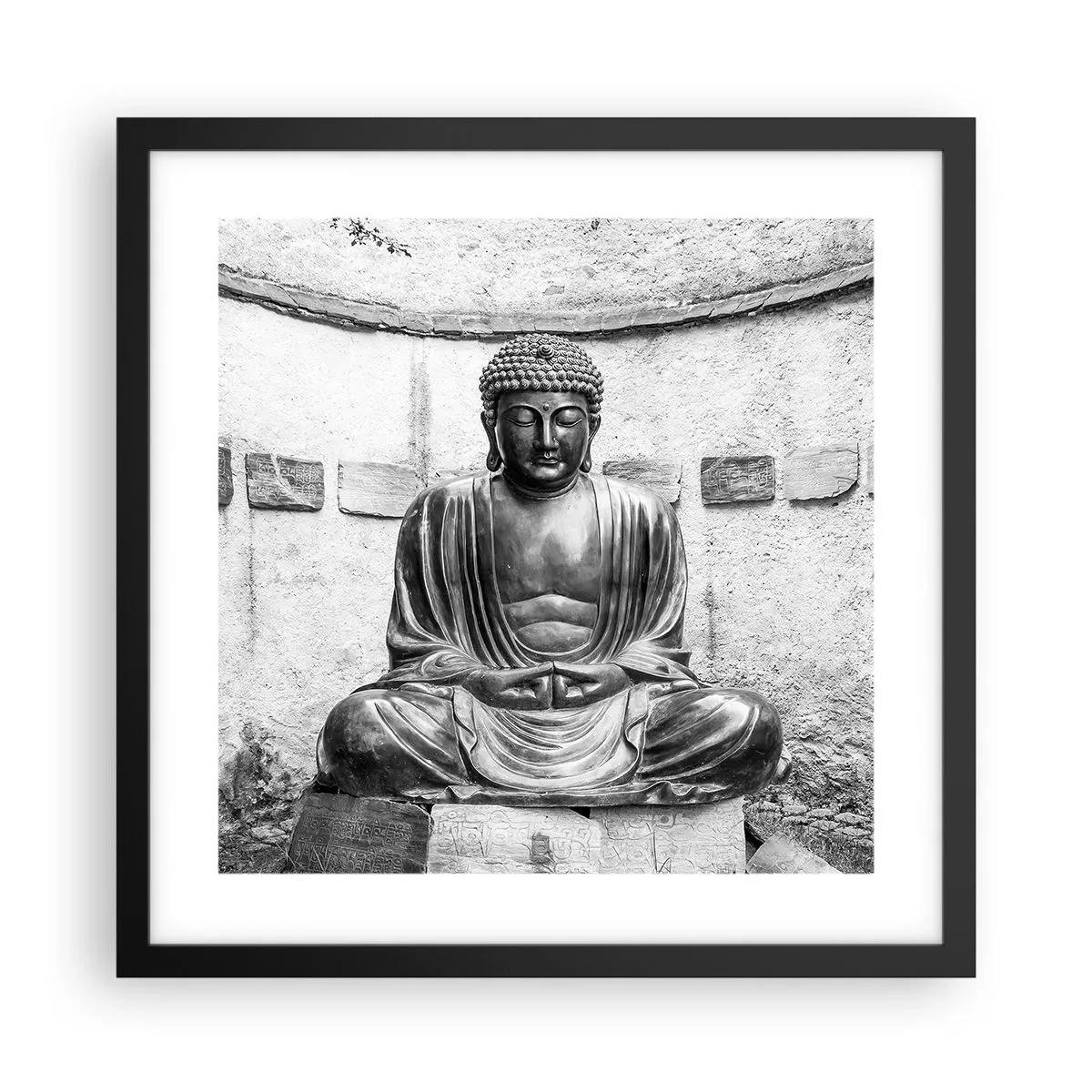 Poster în ramă neagră - La sursa păcii - 40x40 cm