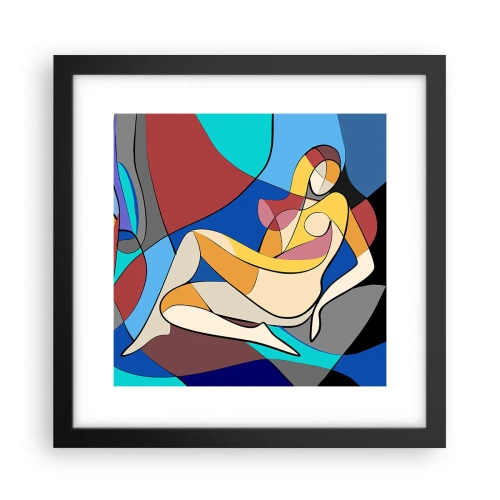 Poster în ramă neagră - Nudul cubist - 30x30 cm