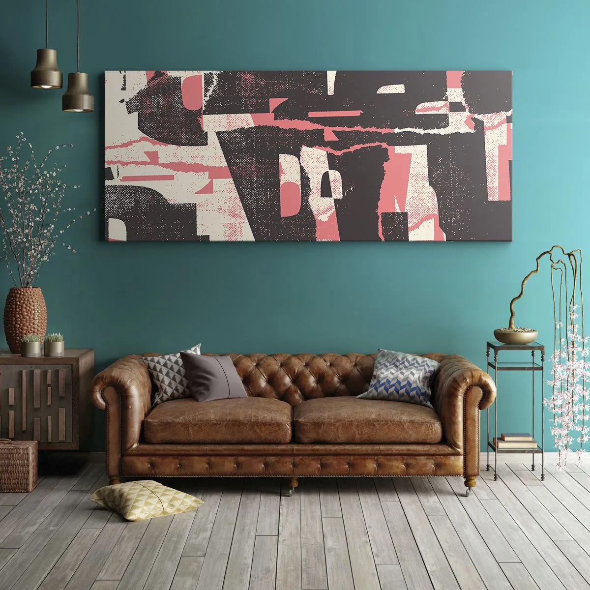 Tablou pe pânză - Toată această agitație - 120x50 cm