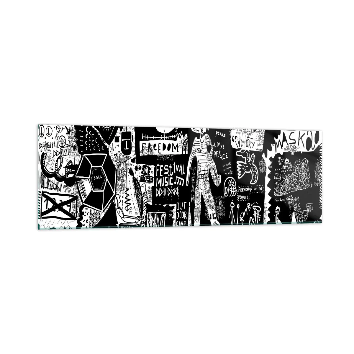 Tablou pe sticlă - Tinerețea duhovnicească a legii și a bucuriei - 160x50 cm
