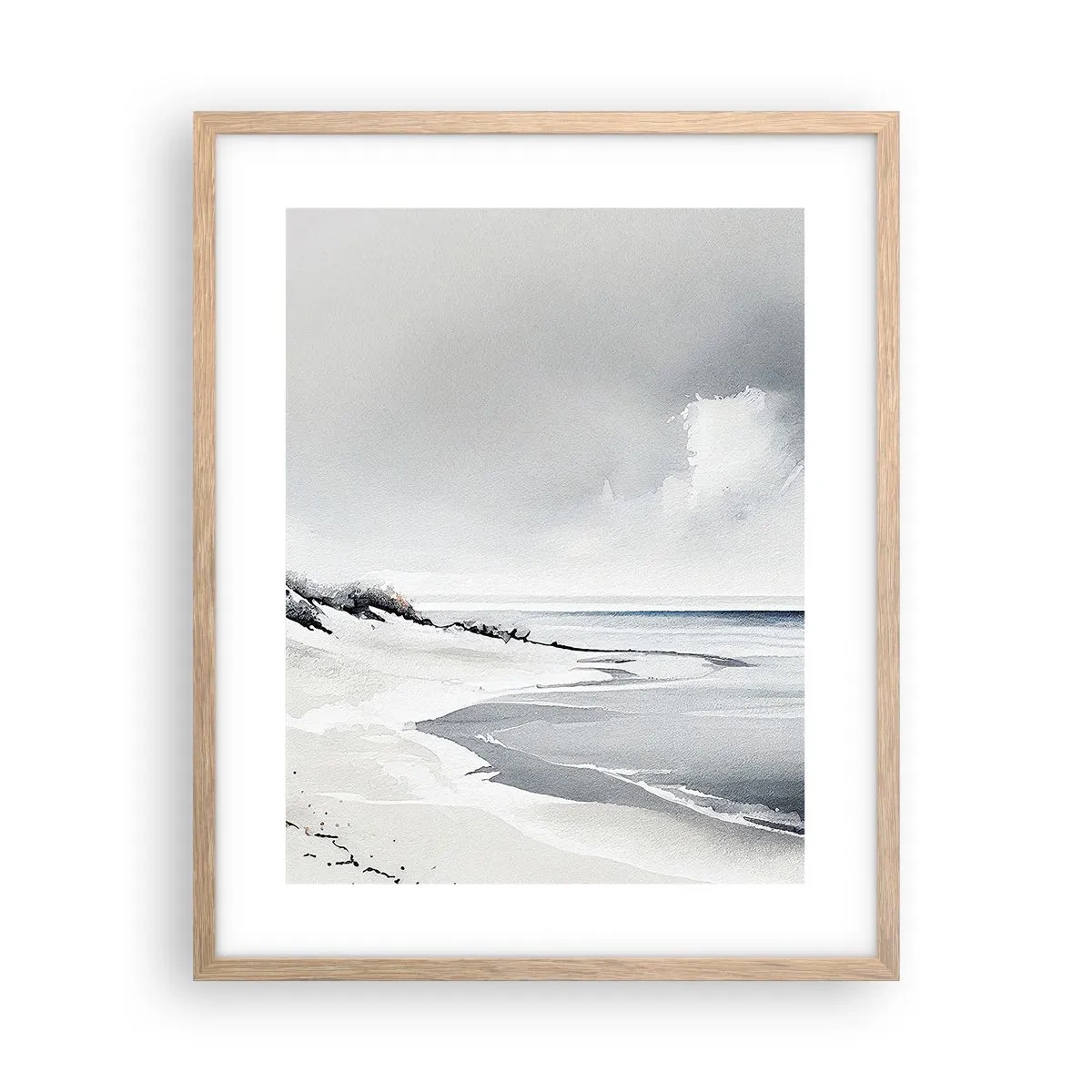 Poster în ramă de stejar deschis - Întotdeauna împreună - 40x50 cm