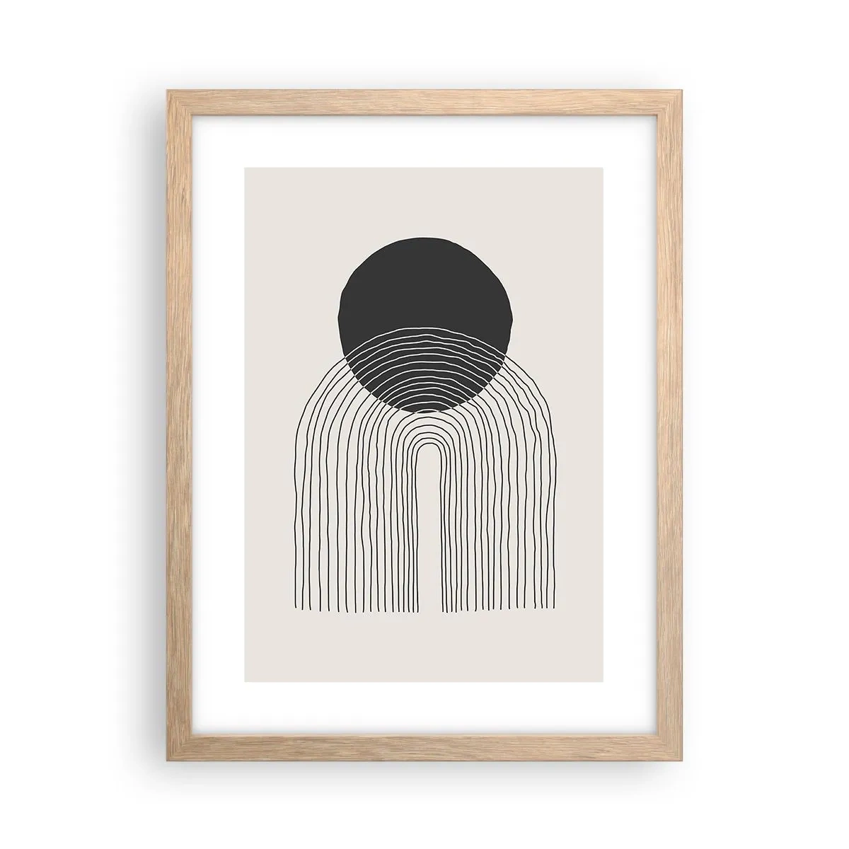 Poster în ramă de stejar deschis - Tremurând și încrezător - 30x40 cm