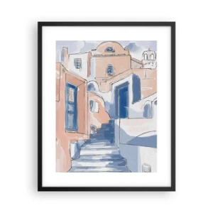 Poster în ramă neagră - Oraș exotic - 40x50 cm