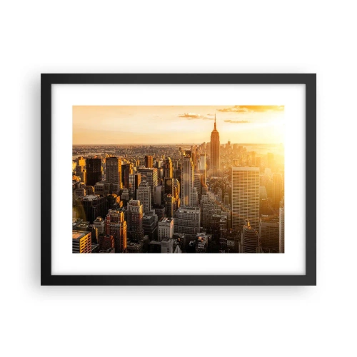 Poster în ramă neagră - Crescând la soare - 40x30 cm