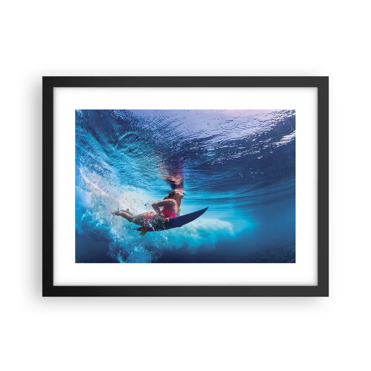 Poster în ramă neagră - Profunzimea bucuriei - 40x30 cm