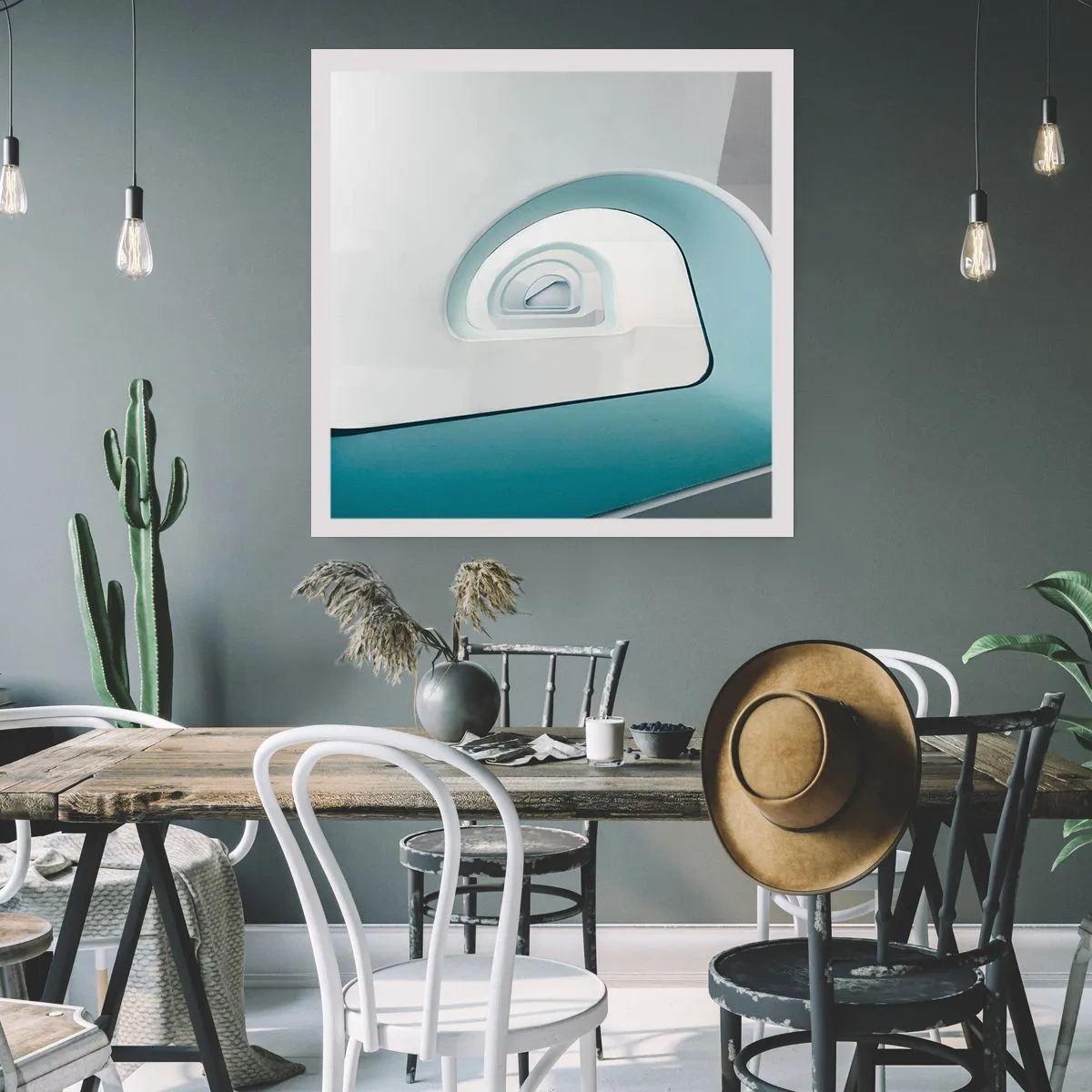 Poster - Până la fundul albastrului - 60x60 cm