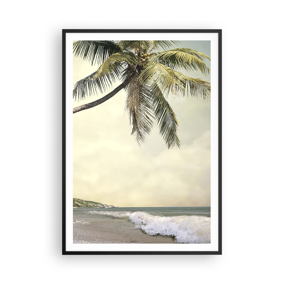Poster în ramă neagră - Vis tropical - 70x100 cm