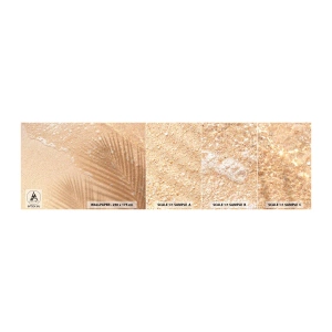 Mostră de Tapet Standard Eco - Umbra unei veri fierbinți - Abstracția, Nisip Pe Plaja, Frunze - 100x30 cm