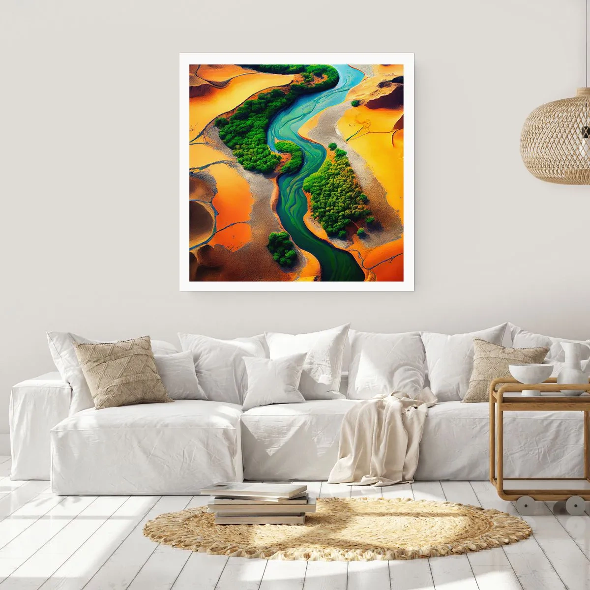 Poster - Râul care dă viață - 50x50 cm